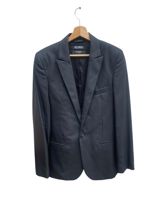 Raf Simons FW 2008 - 2009 Tailor Black Thin Striped Jacket Raf Simons FW 2008 - 2009 Tailor Black Thin Striped Jacket