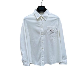 トップス 2000ss prada snap button shirts (M) Prada Men's Cotton Pique Short-Sleeve Shirt | Neiman Marcus