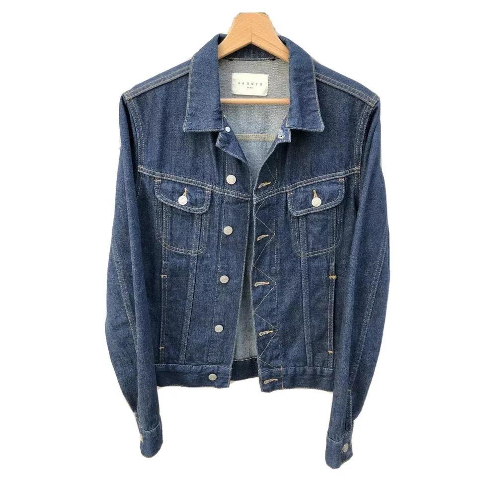 ★SANDRO★サンドロ テクスチャード デニム ジャケット Sandro denim jacket - Etsy 日本