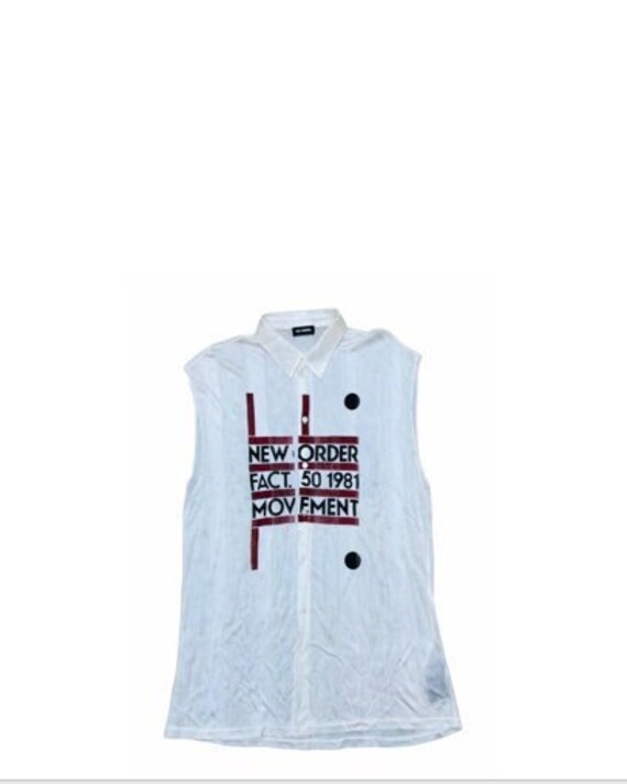 Raf Simons X New Order SS 2018 Sleeveless New Order Mesh Shirt - Etsy