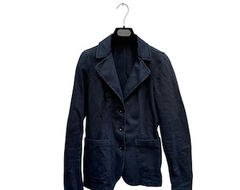 Miu Miu zwart katoenen blazerjack maat IT 40 / past XS EU 34