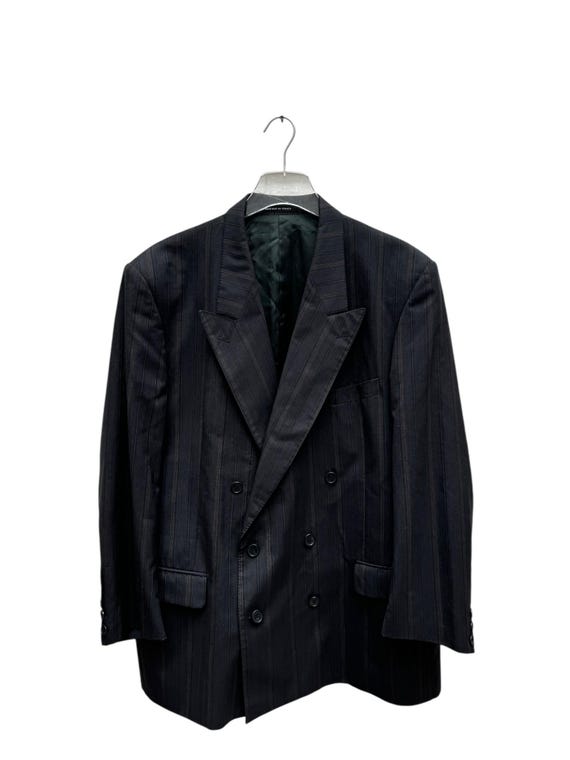 Yves Saint Laurent Gray Wool Striped Blazer Jacke Size 52 L - Etsy