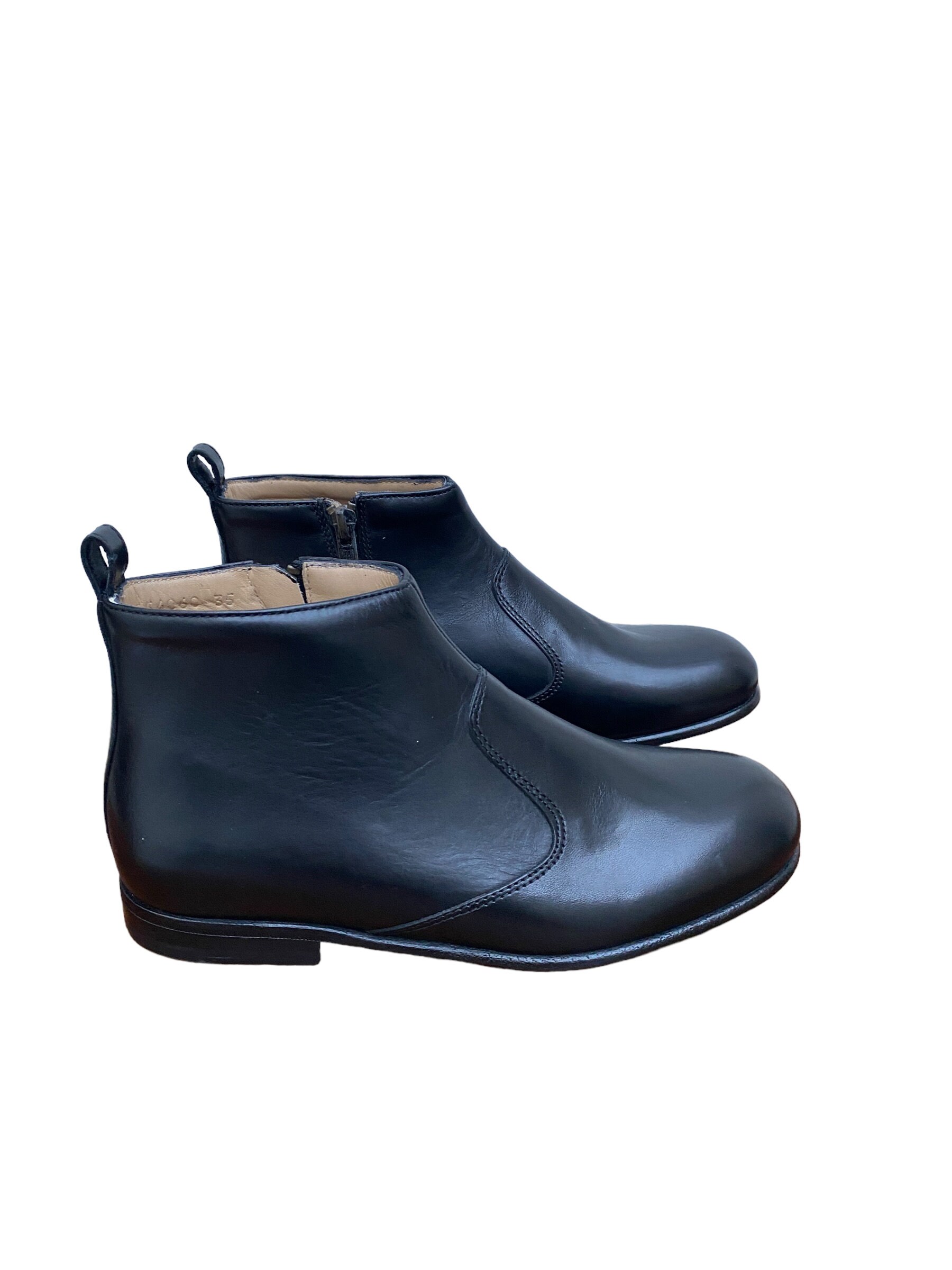 A.P.C. ブラックレザー ブーツ A.P.C ブラック レザー ブーツ - Etsy 日本