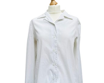 Vintage Prada White Button-down Dress Shirt – Size 38 - Etsy