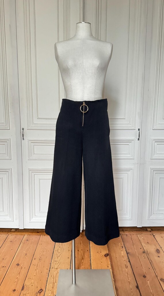 CELINE by Phoebe Philo ワイドパンツ Celine by Phoebe Philo Pre-fall 2015 Black Corduroy Wide-leg Pants