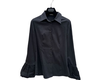 Miu Miu Black Cotton Shirt Size IT 38 fits EU 34 XS