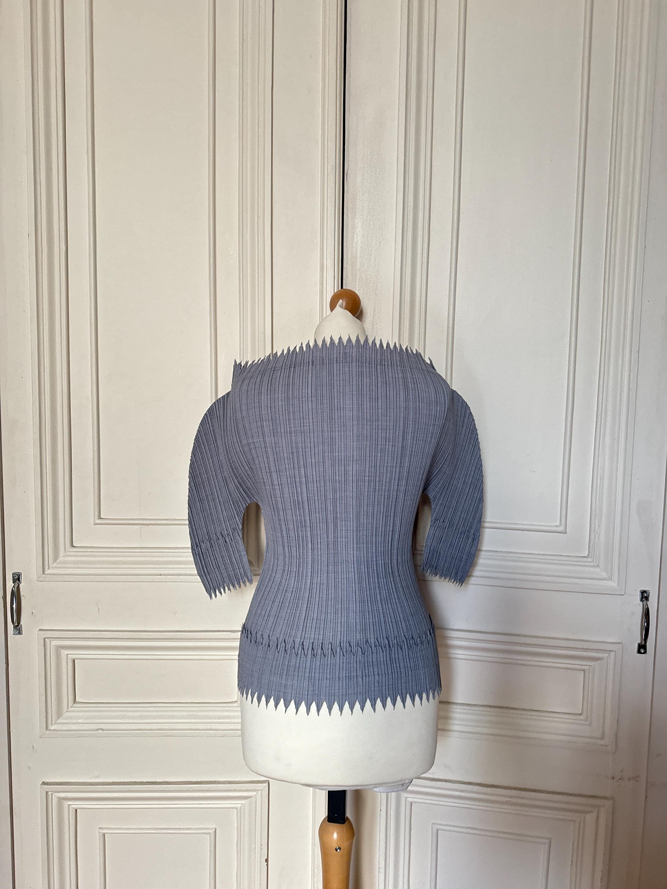 Issey Miyake SS1990 “icy” Plissé Sculptural Top Size M - Etsy