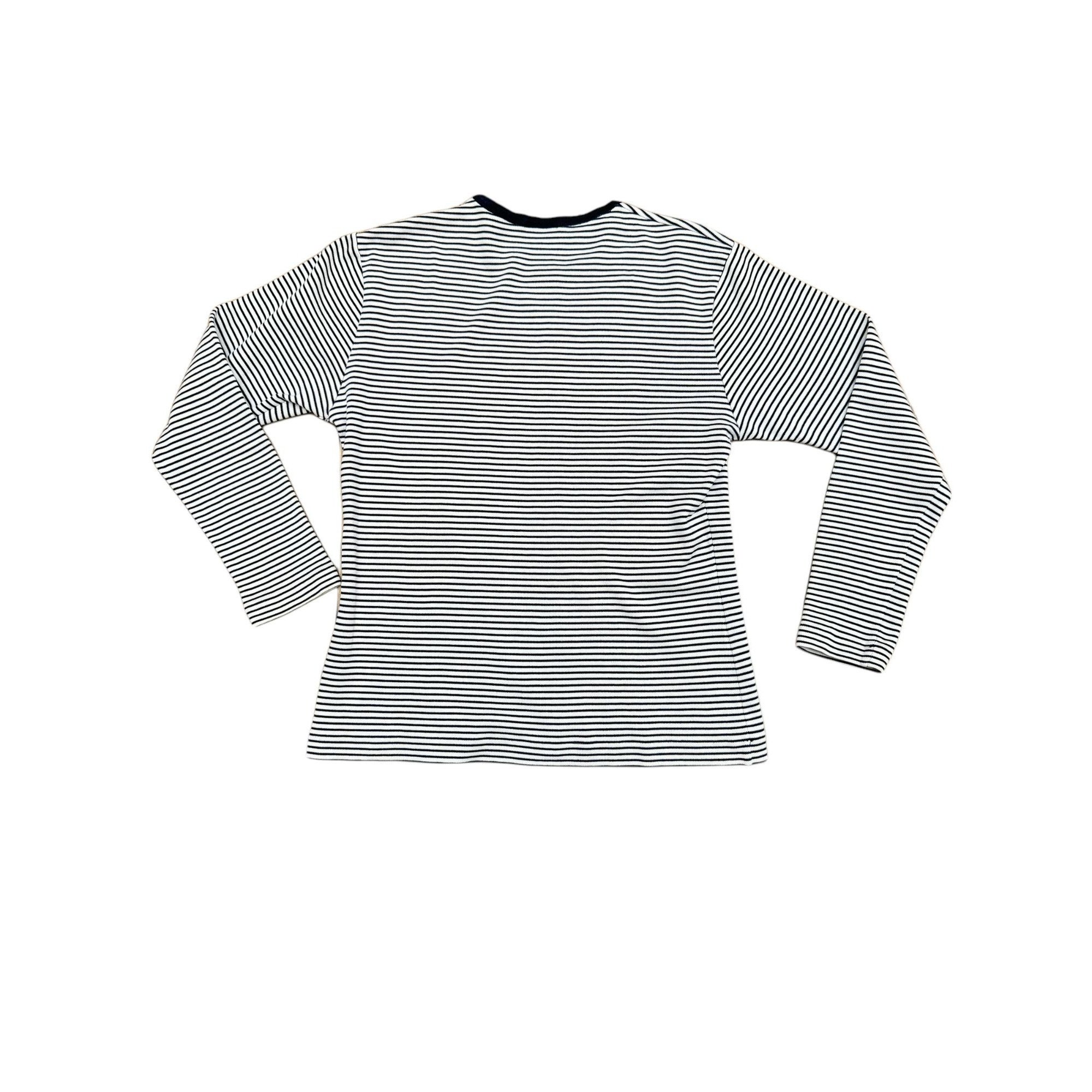 Vintage YVES SAINT LAURENT Italian Brand Stripe T-Shirt 【Yves