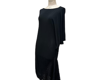 Vestido negro con encaje de Martin Margiela SS 2008 Talla IT 40 EU 36 / S