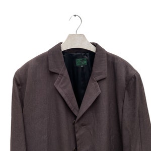 Jean Paul Gaultier Junior Vintage Gray Wool OverCoat Size L fits up to XXL
