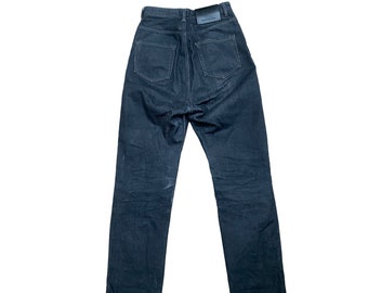 DRKSHDW by Rick Owens Collapse Cut High Waist Heavy Black Denim