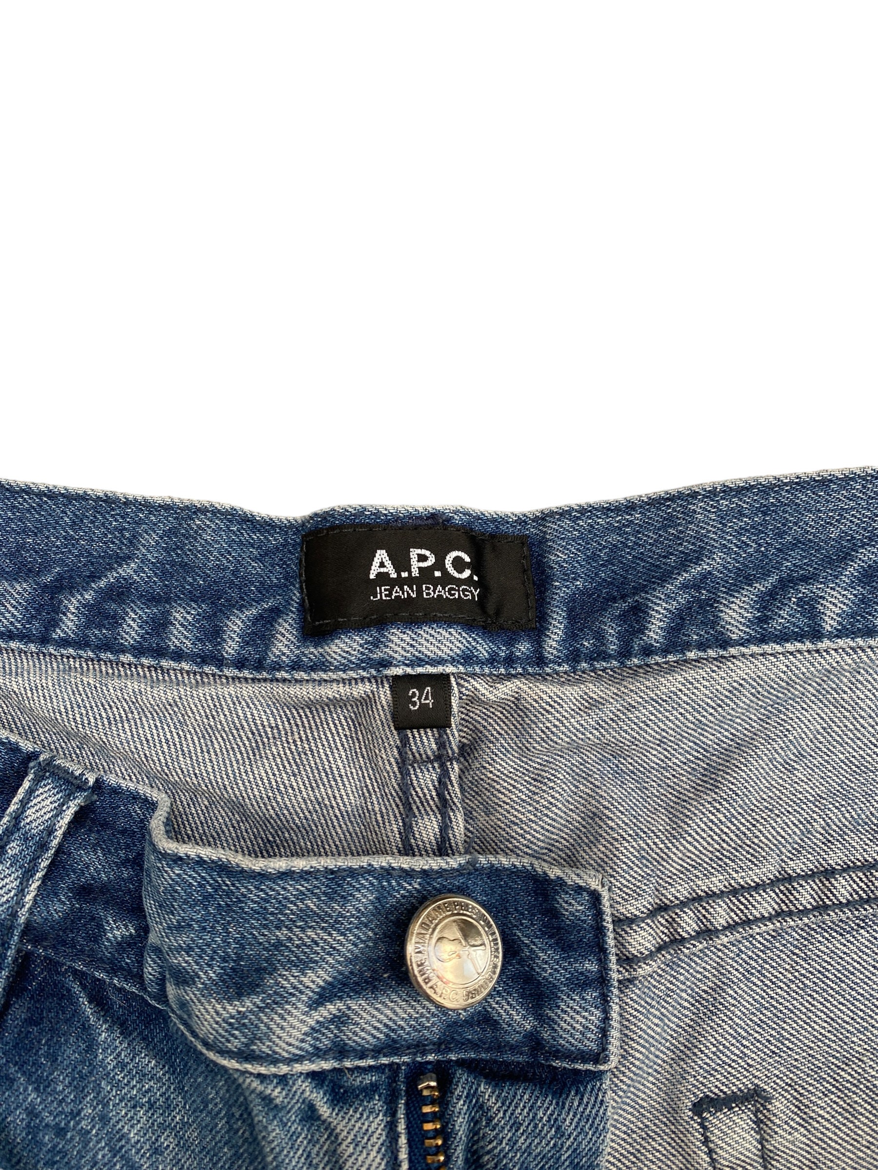 Udlænding Proportional bånd A.P.C Baggy Straight Fit Denim Jeans - Etsy Israel