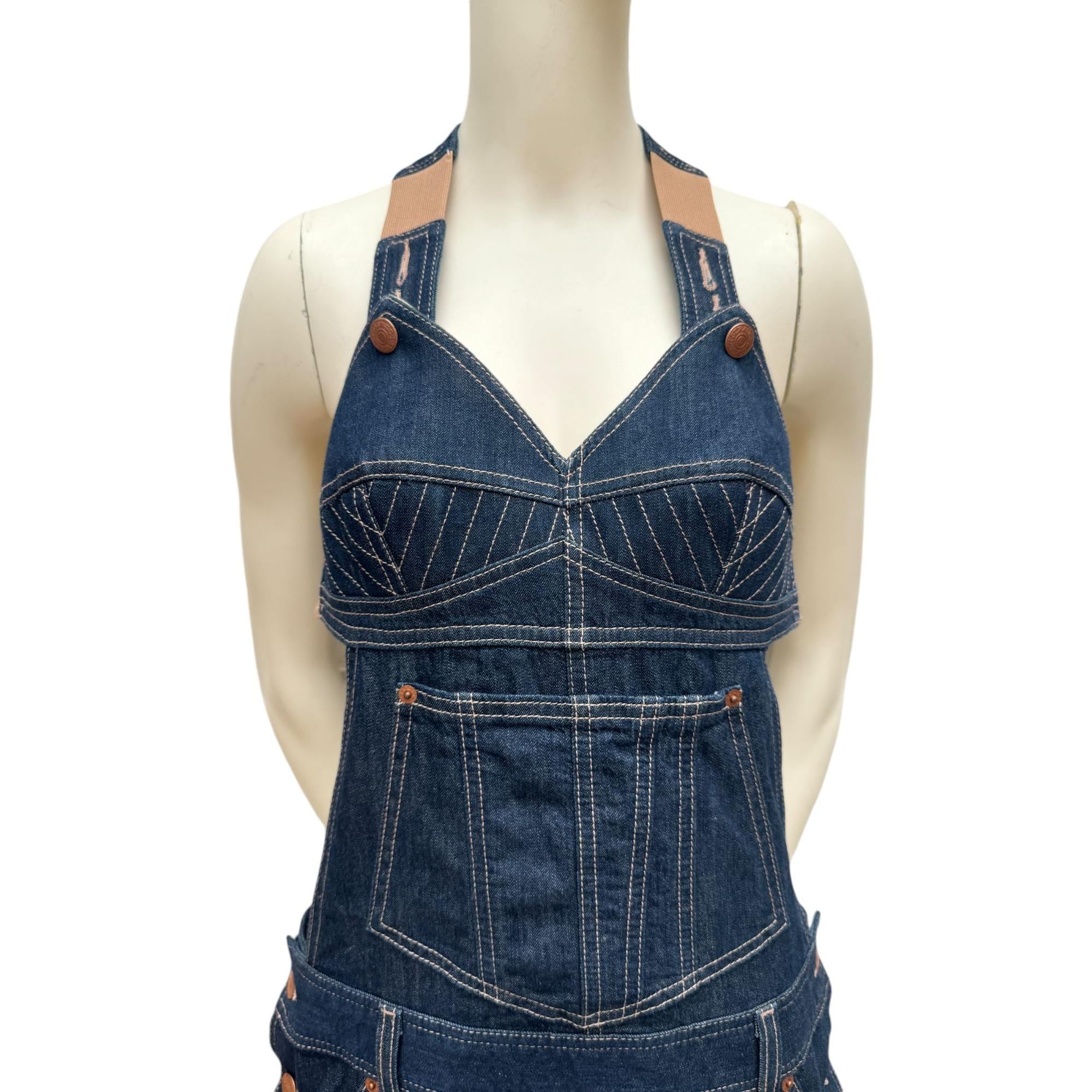 Levis X Jean Paul Gaultier Denim Jumpsuit Shorts Size S - Etsy Canada