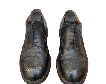 Dries Van Noten ブラック レザー ダービー ダービー シューズ