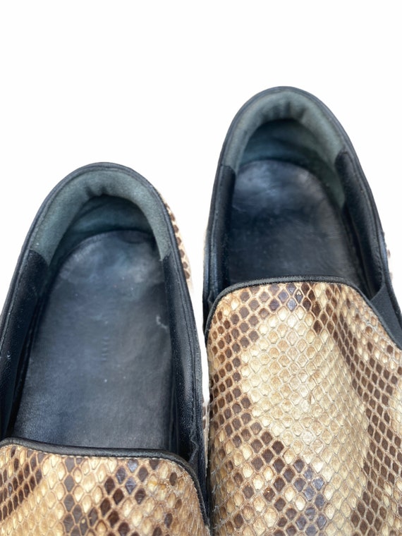 Celine Python Slip On Sneakers  Size 38 1/2  US 8… - image 2