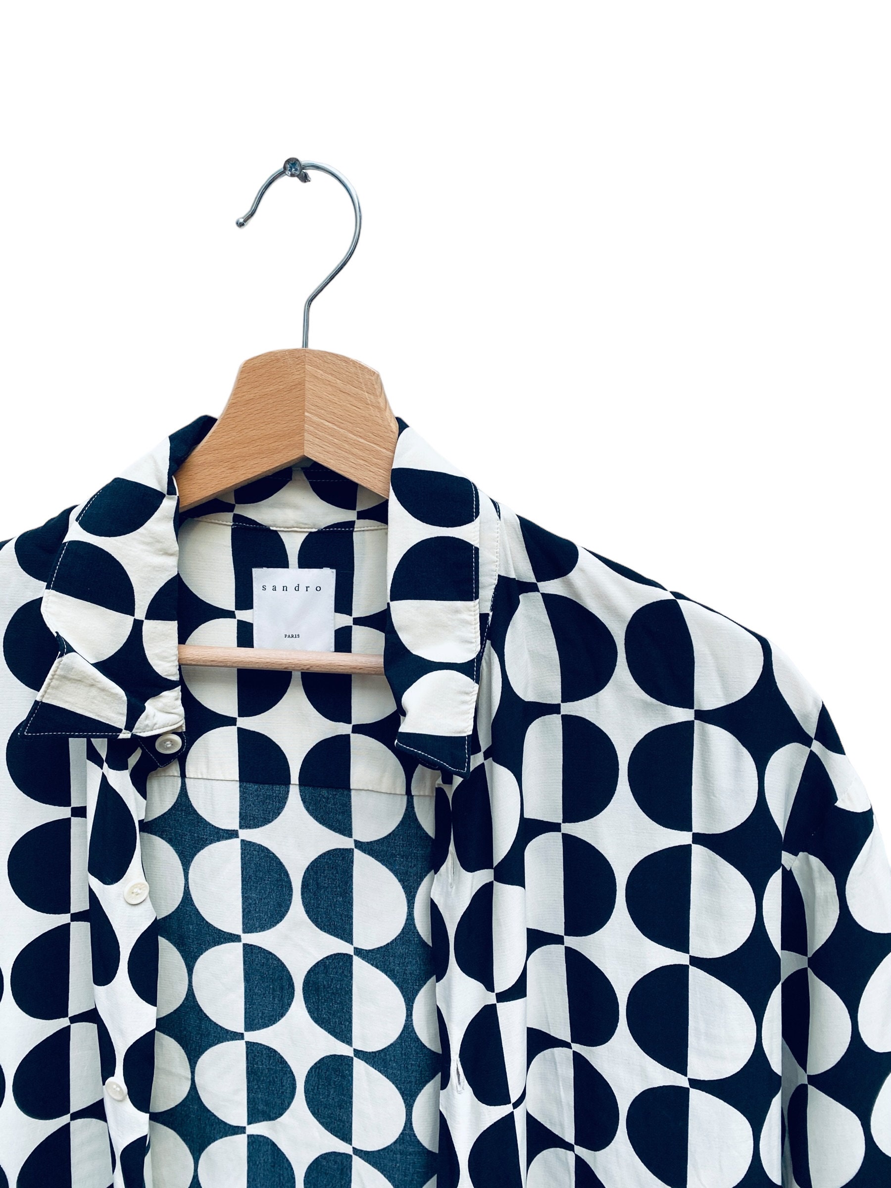 Patterned polka dot blouse - Tops & Shirts - Sandro-paris.com