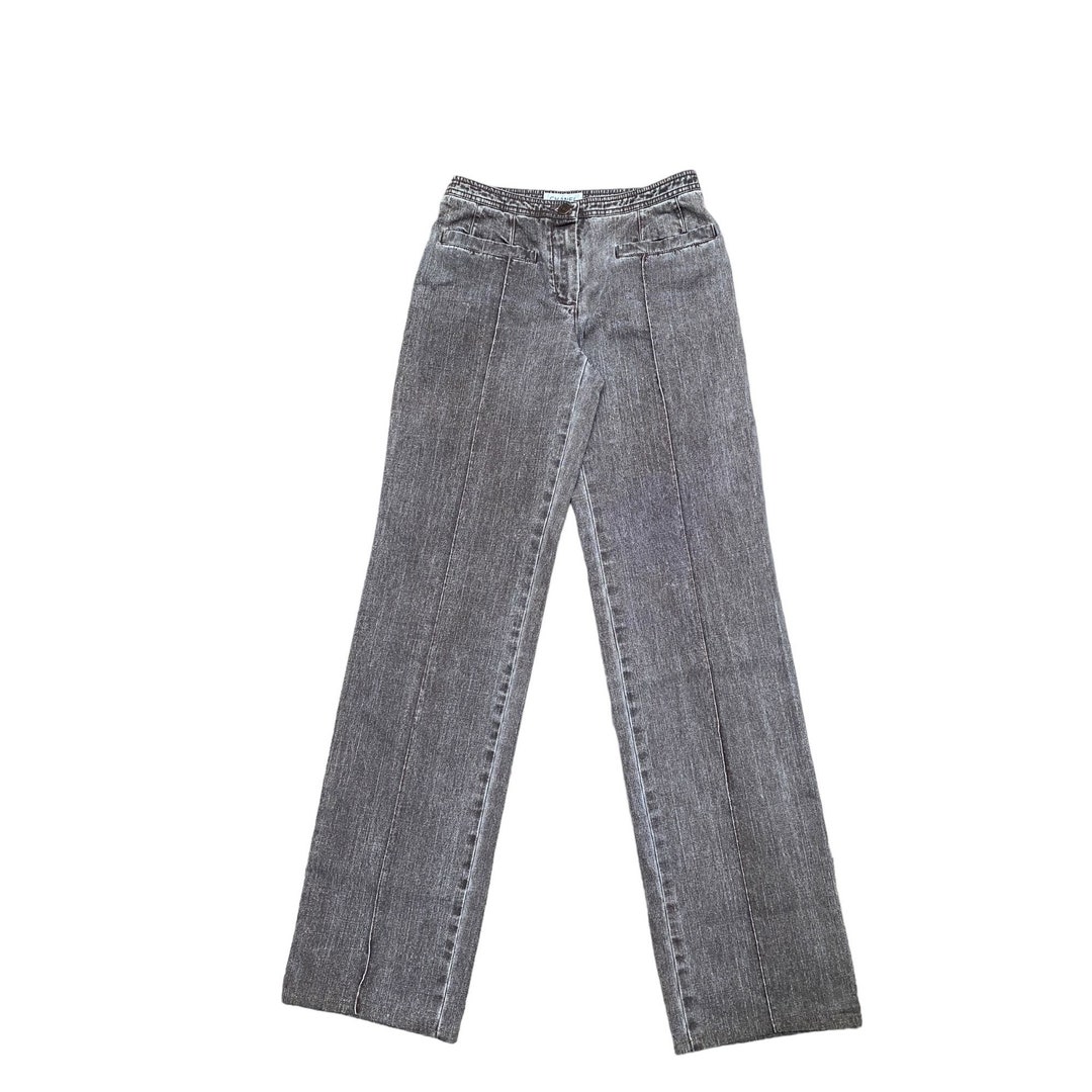 Chanel Spring 2002 Gray Denim Pants Size 36 Fits US 4 XS US 25 - Etsy
