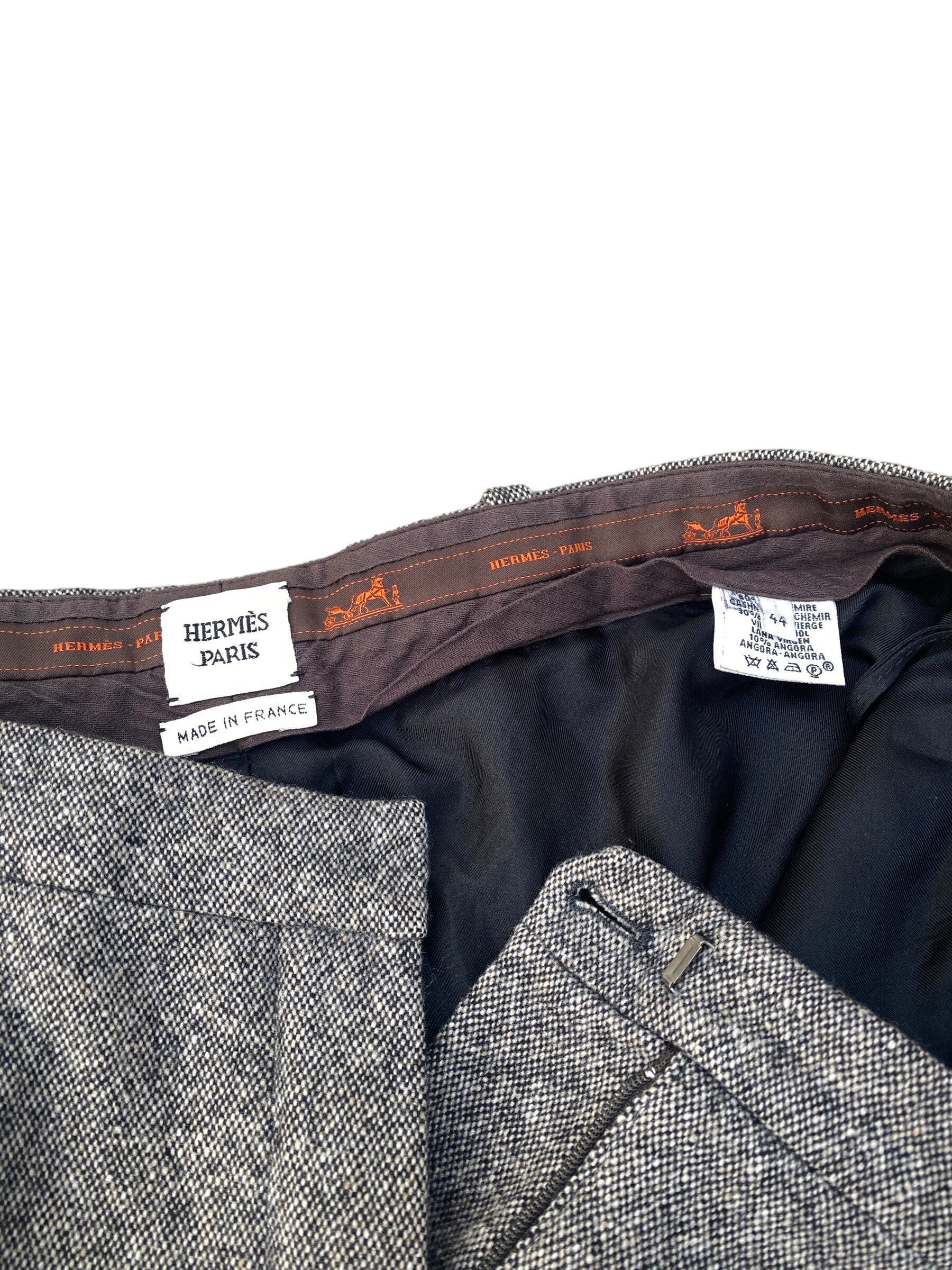 Hermes by Martin Margiela Gray Cashmere Pants Size 42 Fits Hermes by Martin Margiela Gray Cashmere Pants Size 42 Fits
