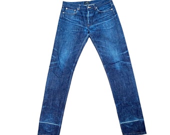 A.P.C ヴィンテージ Vintage APC Mens Pants, Sz 30 X 30. Indigo Pinstripe 100