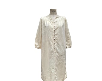 Courreges Vintage 1970s Beige Wool Dress Size 0 fits M