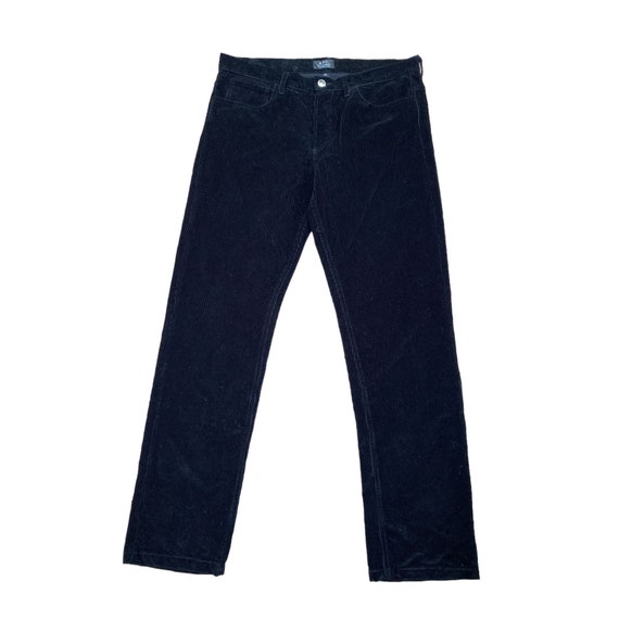 A.P.C. Black Corduroy Pants Small Standard Slim Fit Size 32 A.P.C. Black Corduroy Pants Small Standard Slim Fit Size 32