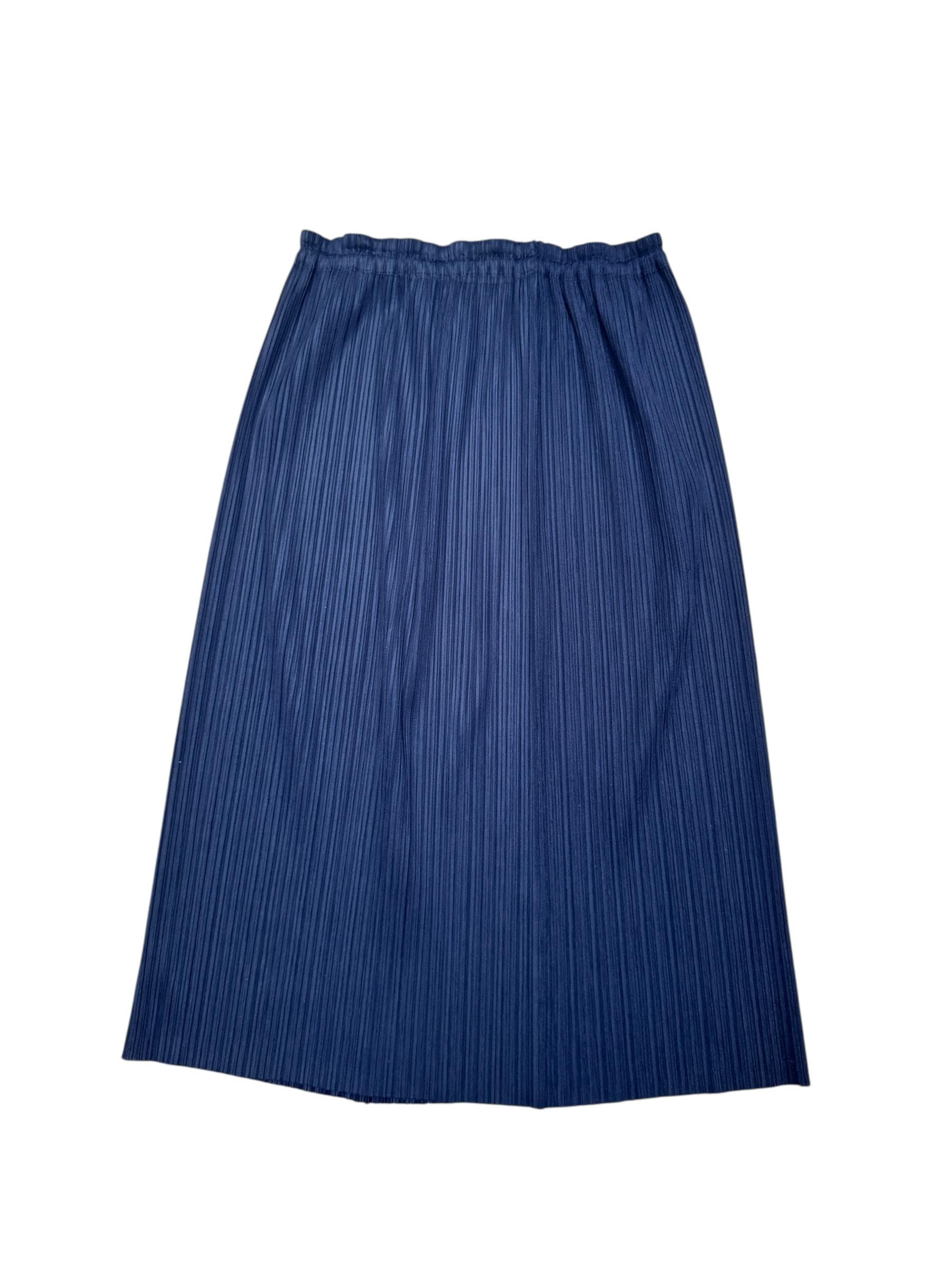 イッセイミヤケ ネイビー プリーツプリーズ スカート - Etsy 日本