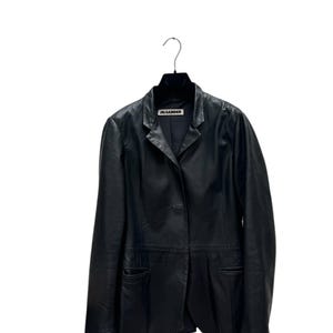 Jil Sander Leather Jacket - Etsy