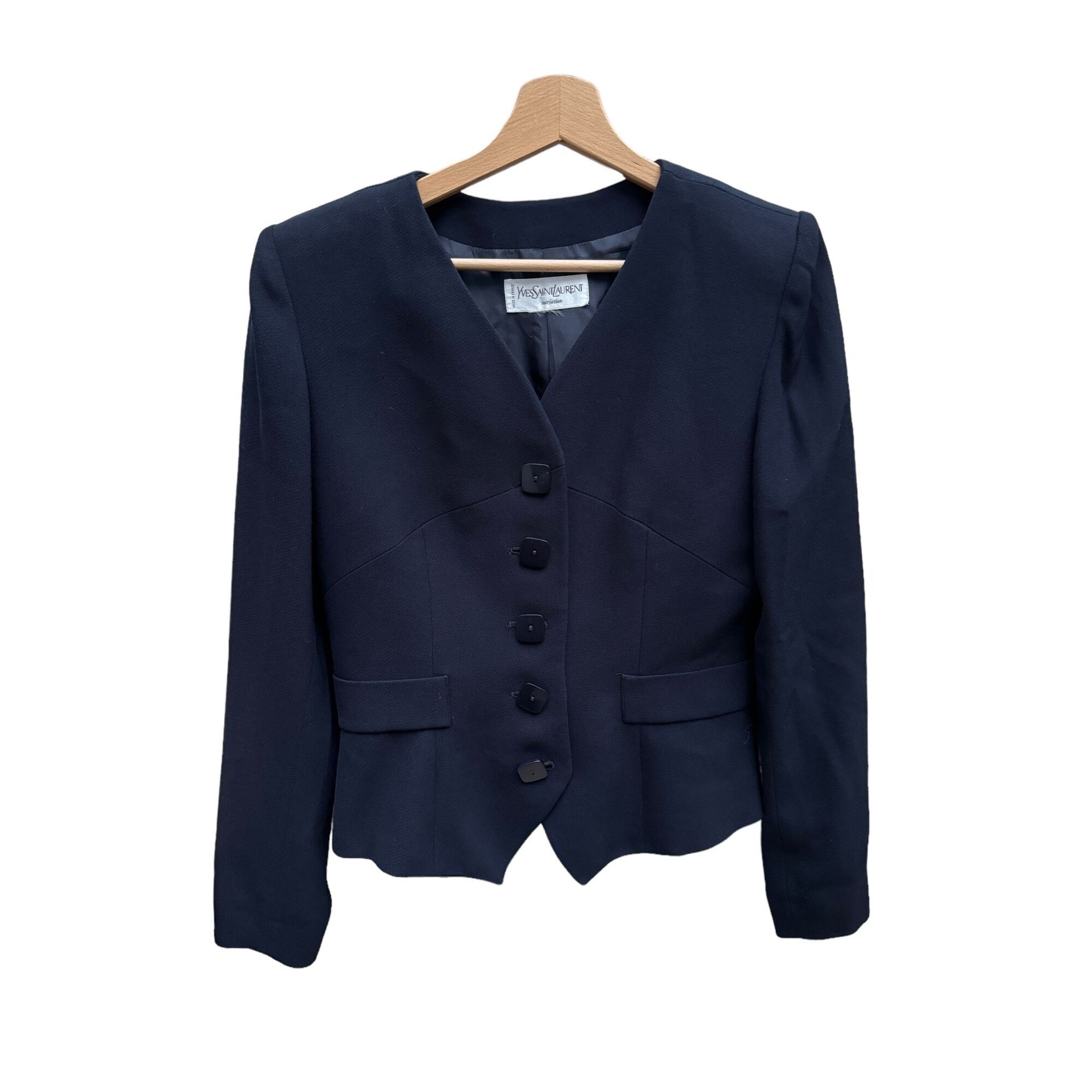 イヴ・サンローラン ヴィンテージ ダークネイビー ツイン セット