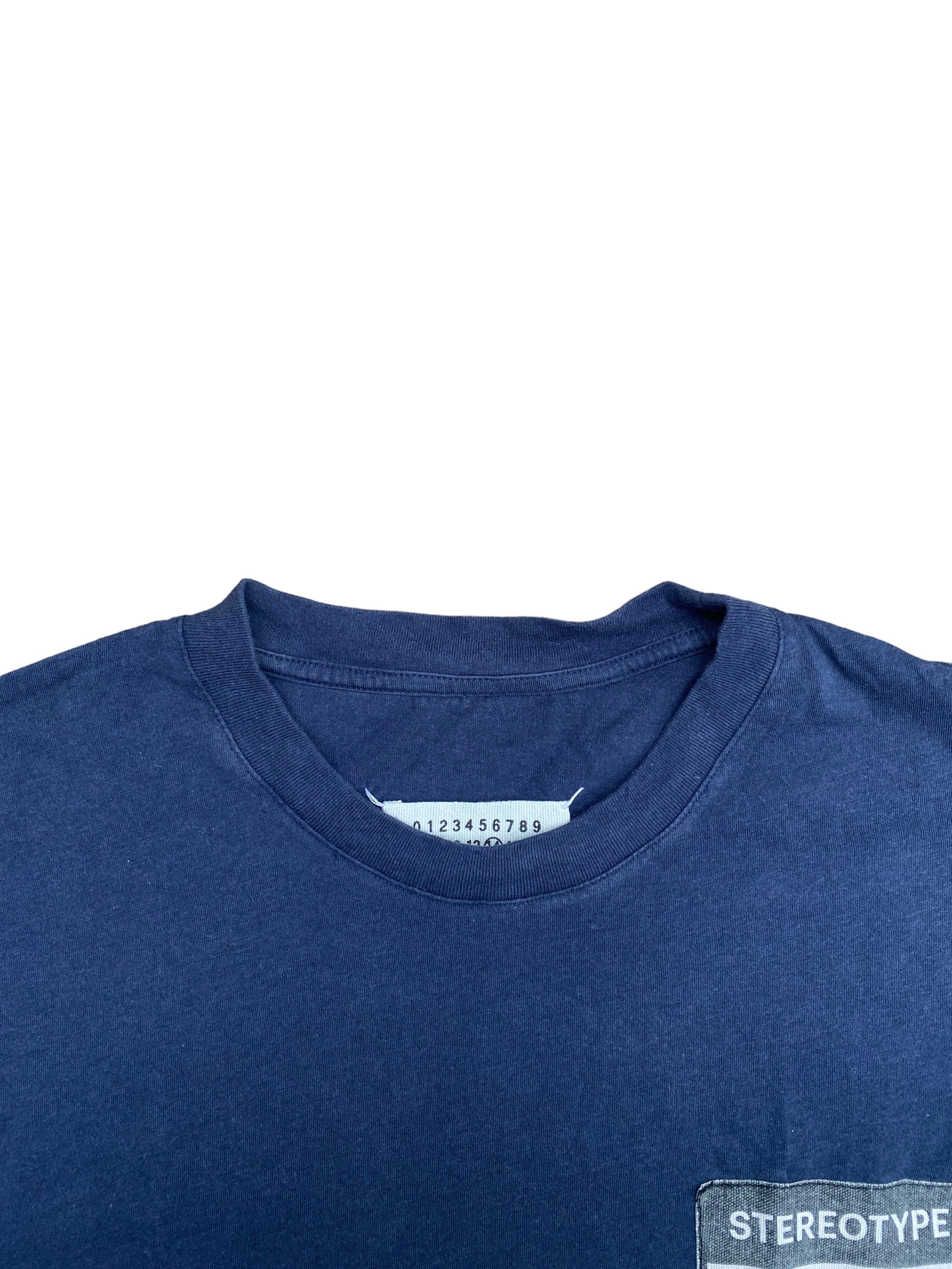 Maison Margiela Navy Stereotype T-shirt - Etsy