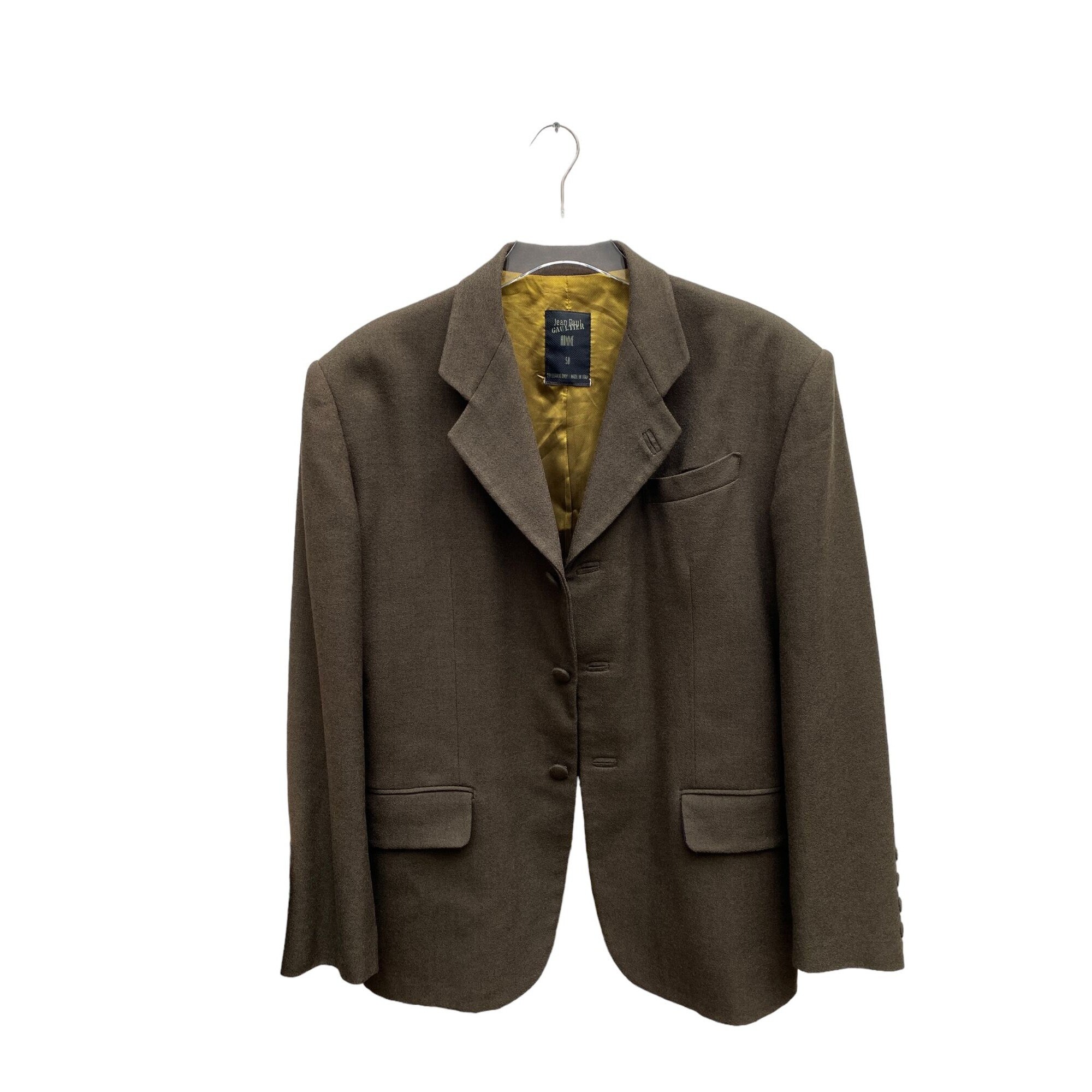 Jean Paul Gaultier Vintage 90s Khaki Wool Jacket Size 50 / L - Etsy