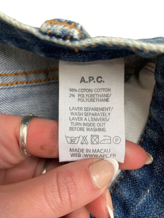 A.P.C Lightwash denim Jeans Etroit Court Etsy Mexico