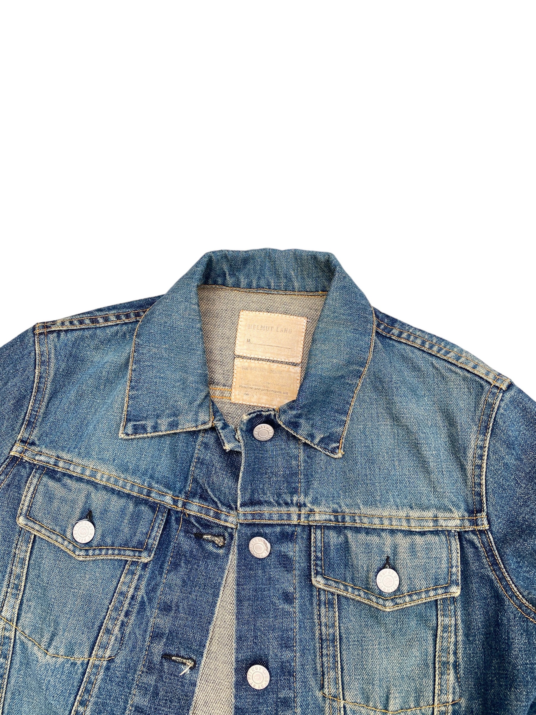 Helmut Lang Vintage Dark Denim Jacket Size M - Etsy Helmut Lang Vintage Dark Denim Jacket Size M - Etsy