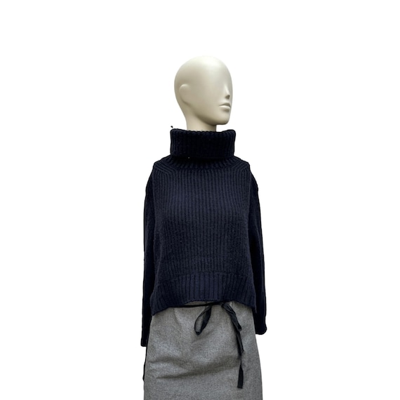 CELINE by Phoebe Philo フィービー期 タートルネック M Celine by Phoebe Philo Dark Navy Asymmetric Sweater Size M