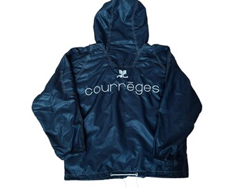 Courreges Black Nylon windbreaker Size M