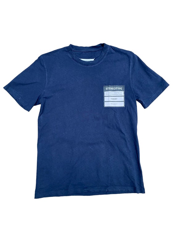 Maison Margiela  Navy Stereotype T-shirt - image 1