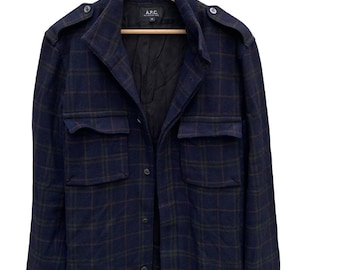 A.P.C. Wool checkered jacket Overshirt