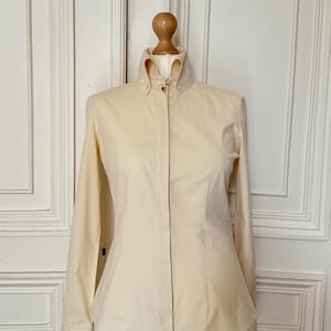 Alexander McQueen Vintage High Collar Sculpted Shirt Size IT 40 fits XS to S