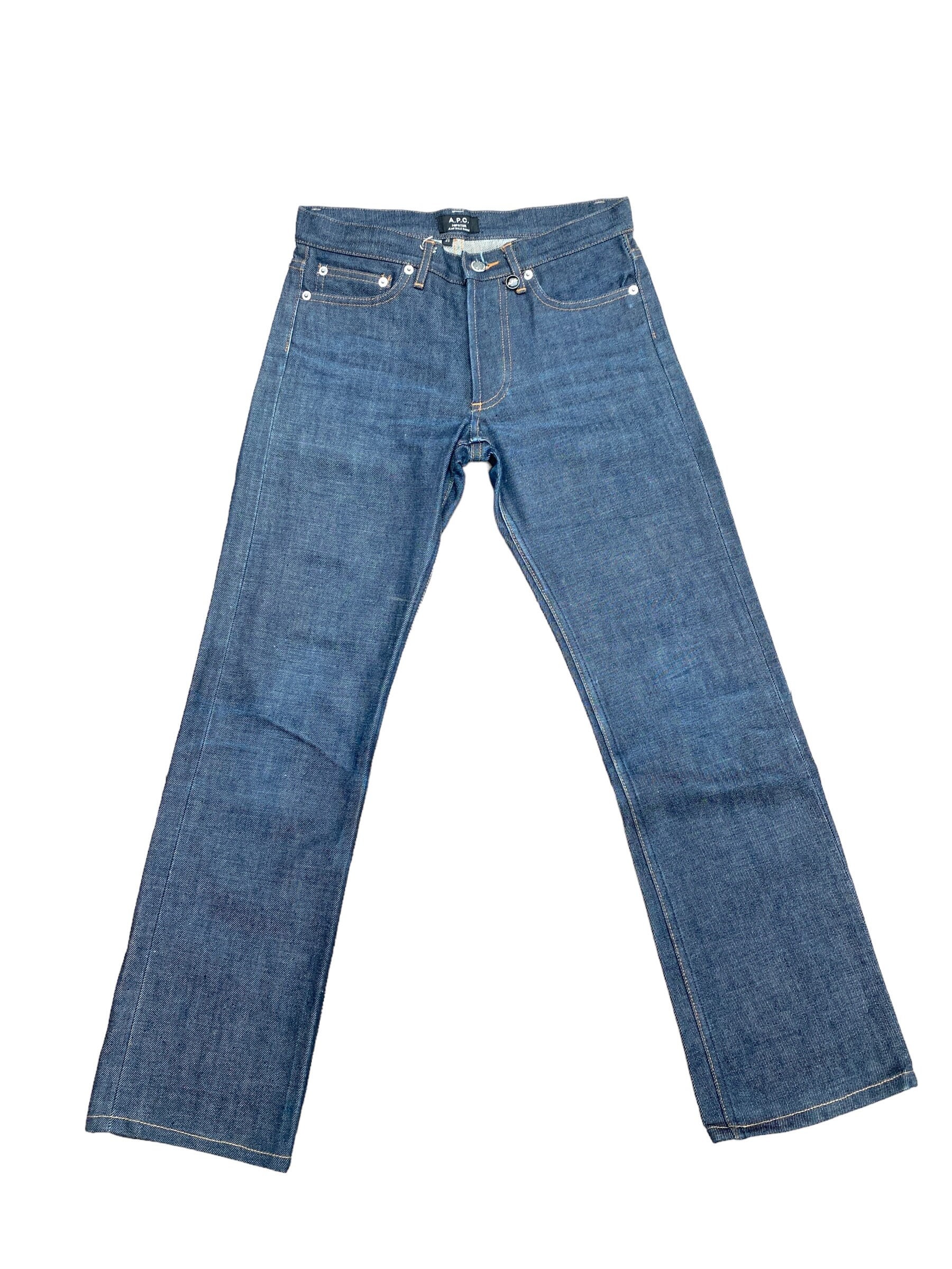 A.P.C Raw Denim Jeans Hipster - Etsy