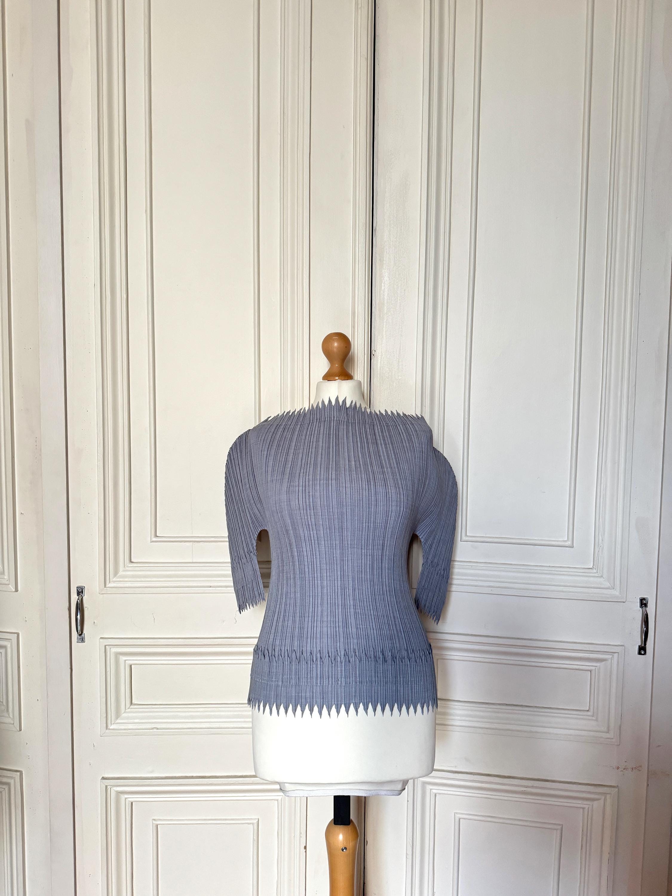 Issey Miyake SS1990 “icy” Plissé Sculptural Top Size M - Etsy