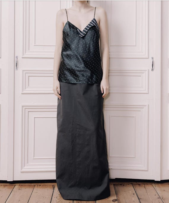 Maison Margiela, Martin Margiela Spring Summer 1999 Grey Maxi Skirt Size IT 44 fits S