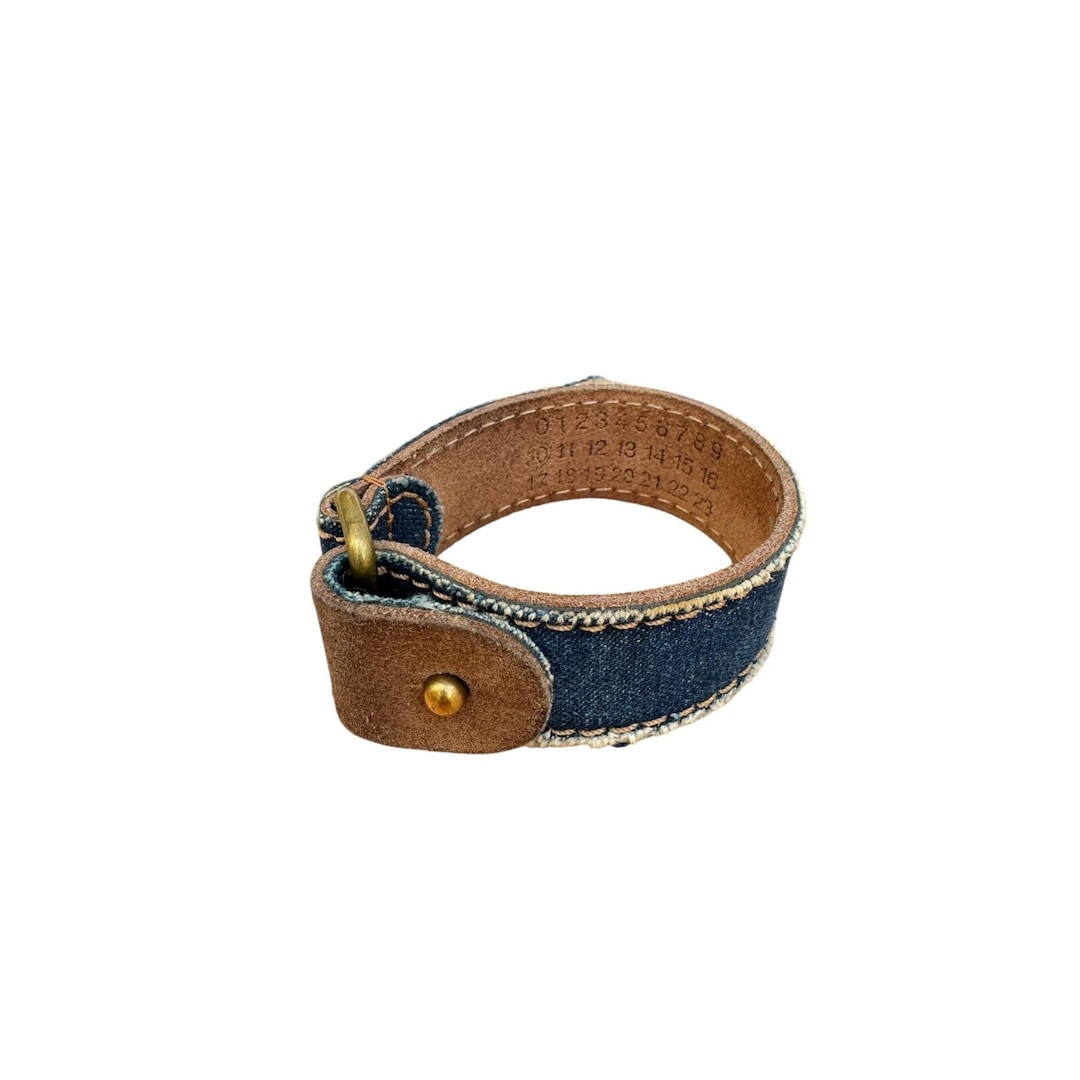 Maison Martin Margiela Archive Blue Denim Bracelet - Etsy