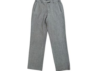 Hermes Margiela Wide Linen Pants Dark Red Burgundy Sz 40 Hermes Margiela Wide Linen Pants Dark Red Burgundy Sz 40