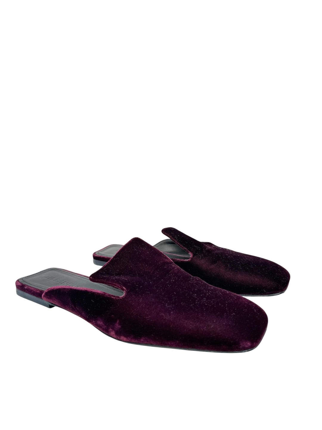 Jil Sander Burgundy Velvet Mules Size 38 US 8 - Etsy