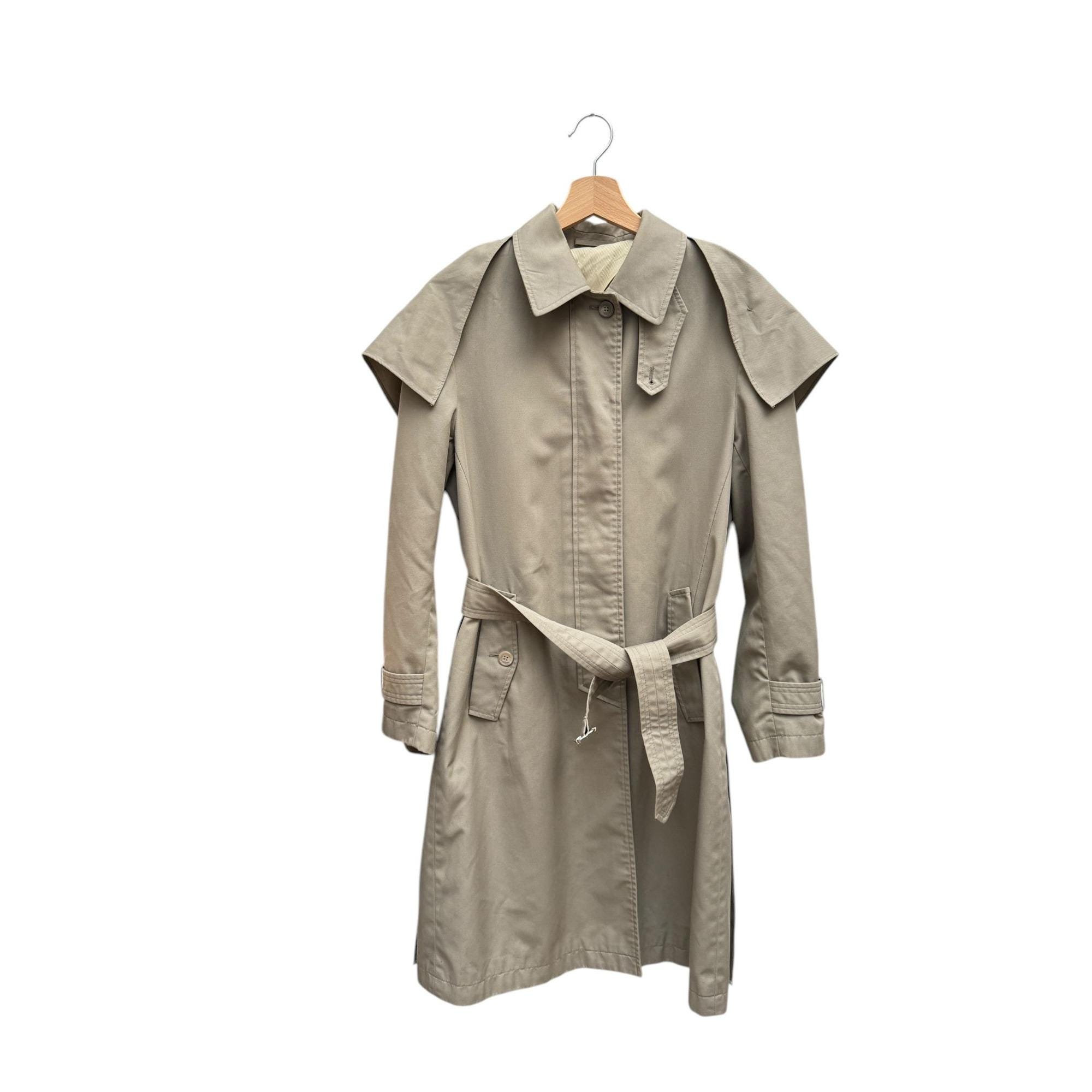 Martin Margiela FW 2001 Khaki Beige Trench Coat Size IT 40 EU 36 S