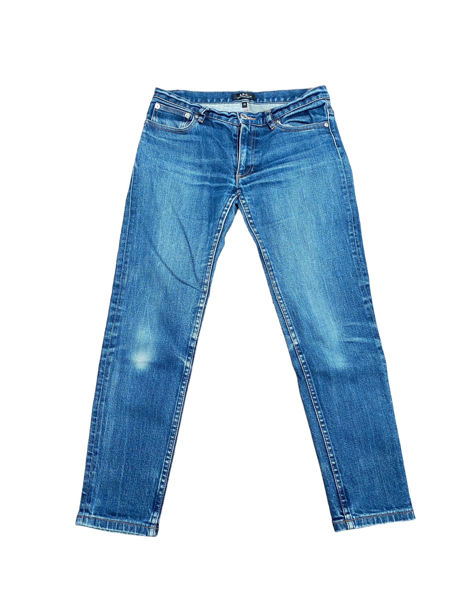 A.P.C Etroit Court Women Slim Fit Denim Jeans - Etsy