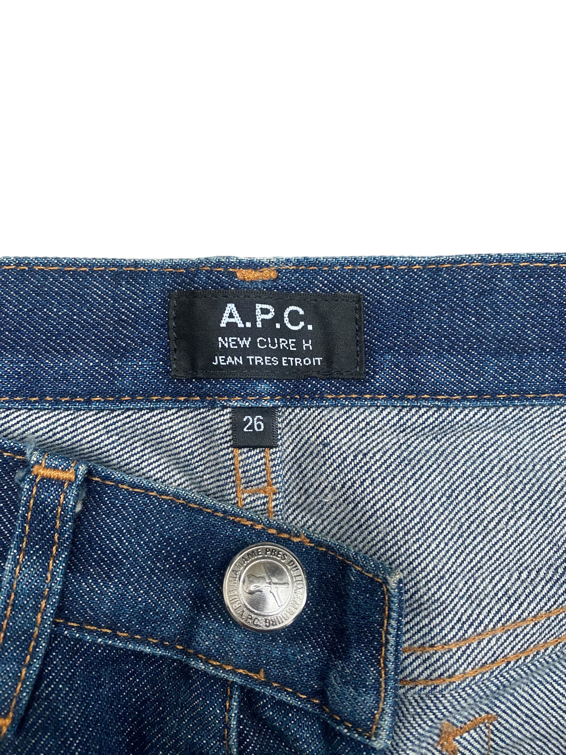 A.P.C Raw Denim Jeans New Cure H - Etsy