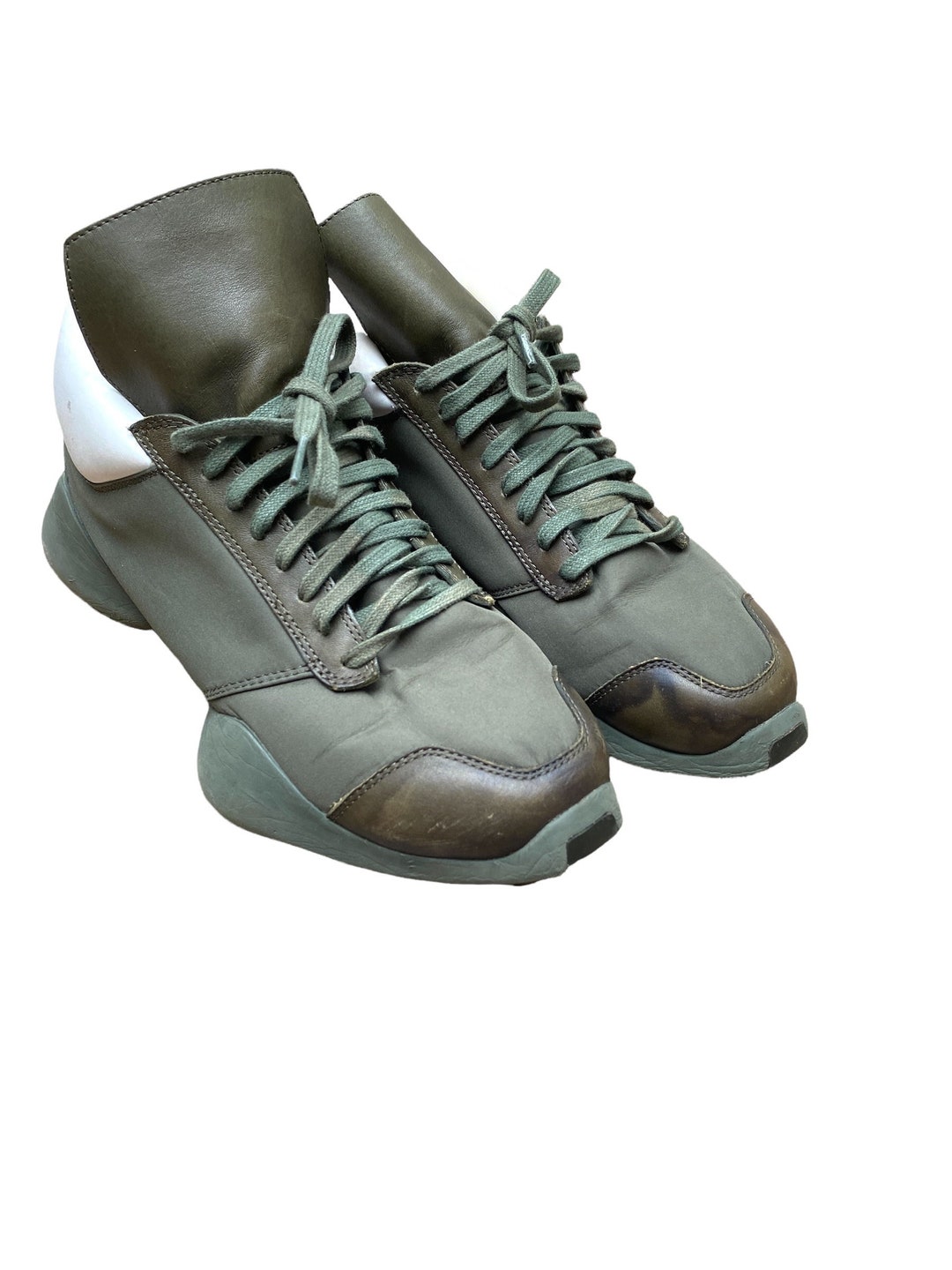 Rick Owens X Adidas Kaki Sneakers - Etsy