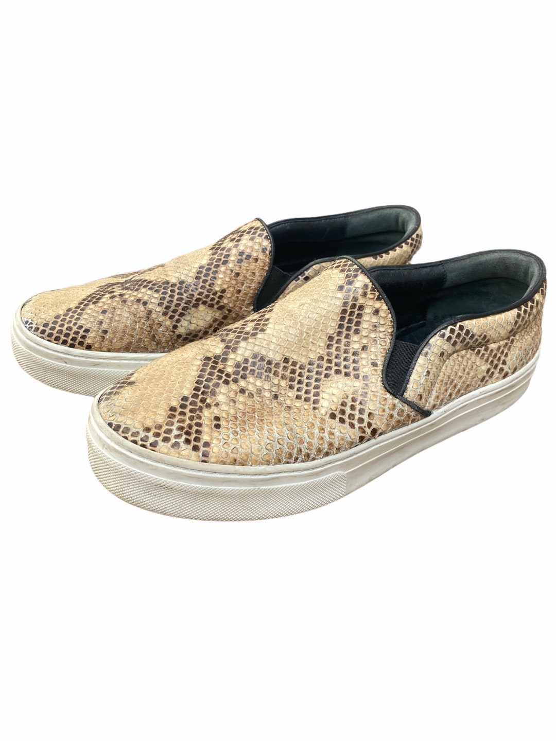 Celine Python Slip on Sneakers Size 38 1/2 US 8,5 UK 5,5 - Etsy