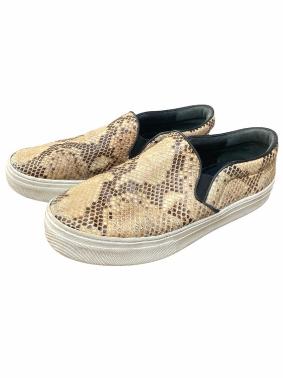 Celine Python Slip On Sneakers  Size 38 1/2  US 8… - image 1