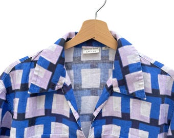 Dries Van Noten Len Lye Spring Summer 2021 Linen Checkered Shirt